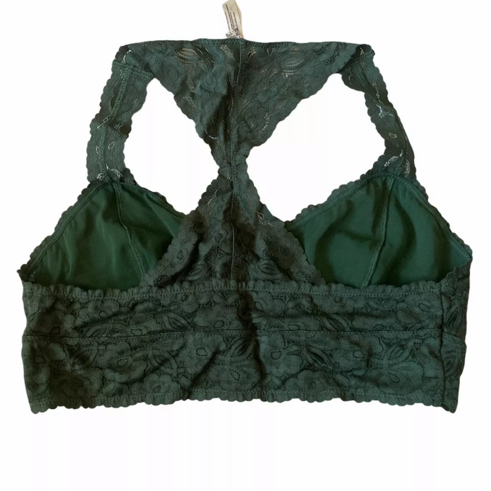 Free People Racerback Bralette OB59094 Pine size L - Picture 7 of 7